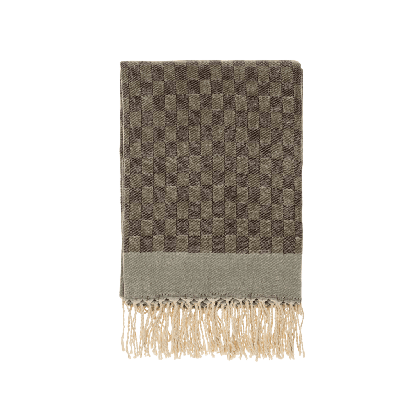 Checkered Jacquard Throw