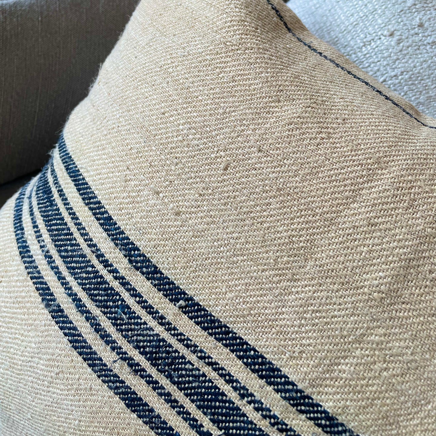 Vintage Stripe Lumbar Pillow