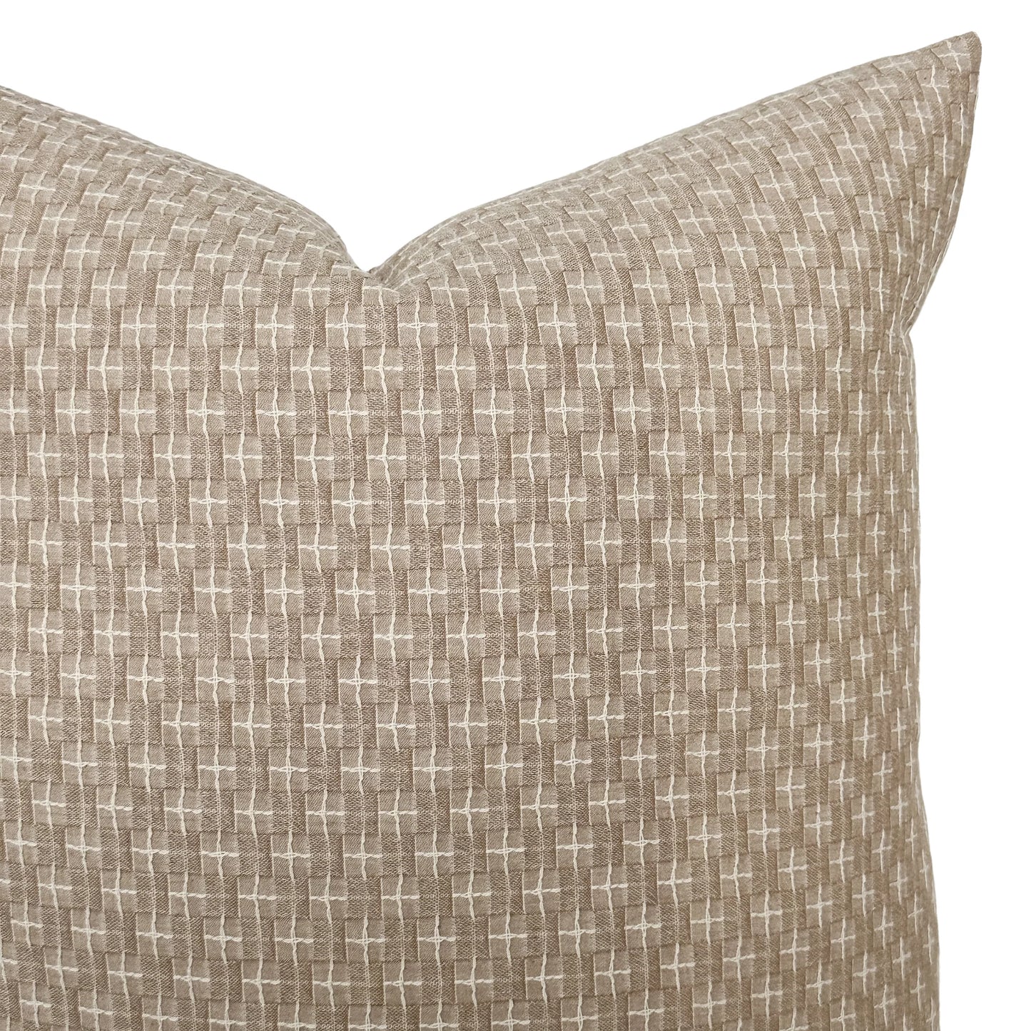 Brown Woven Pillow