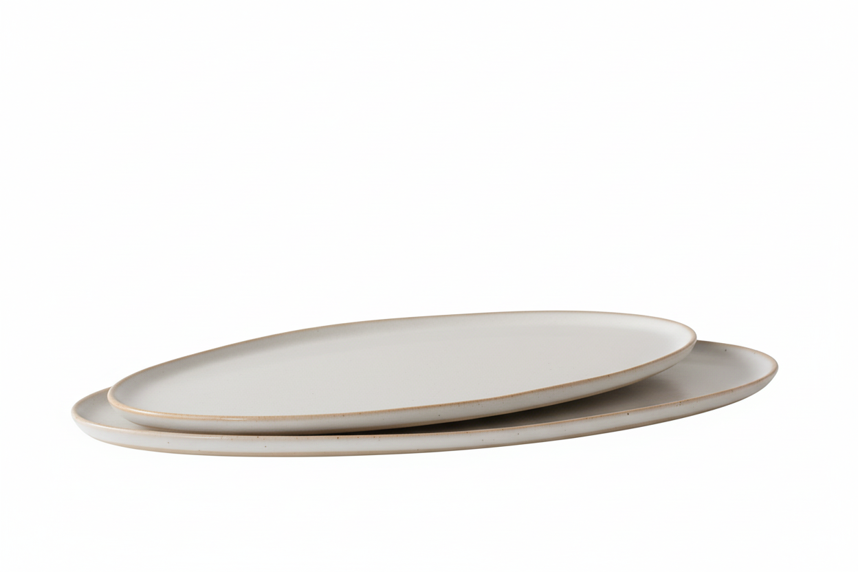 Stoneware Oval Serving Tray