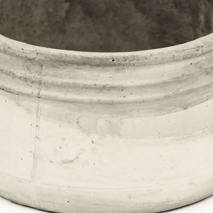 Distressed White Bowl