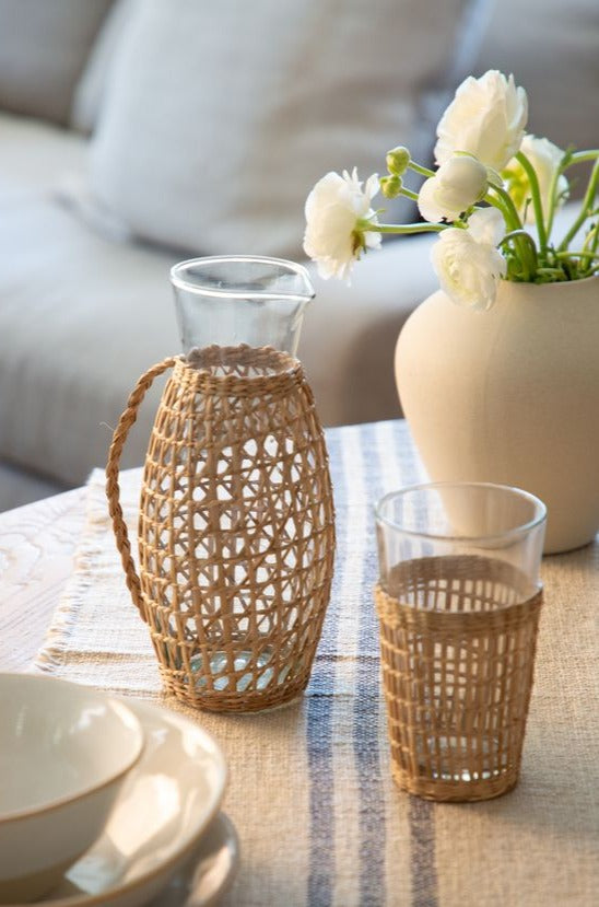 Seagrass Glass Pitcher