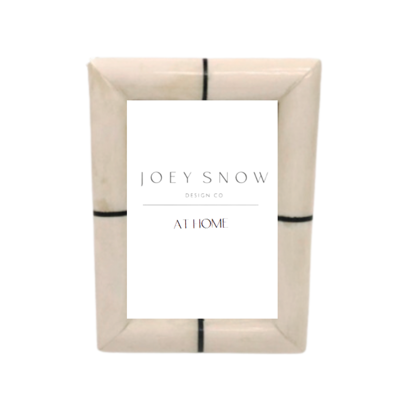 Black & White Stripe Picture Frame