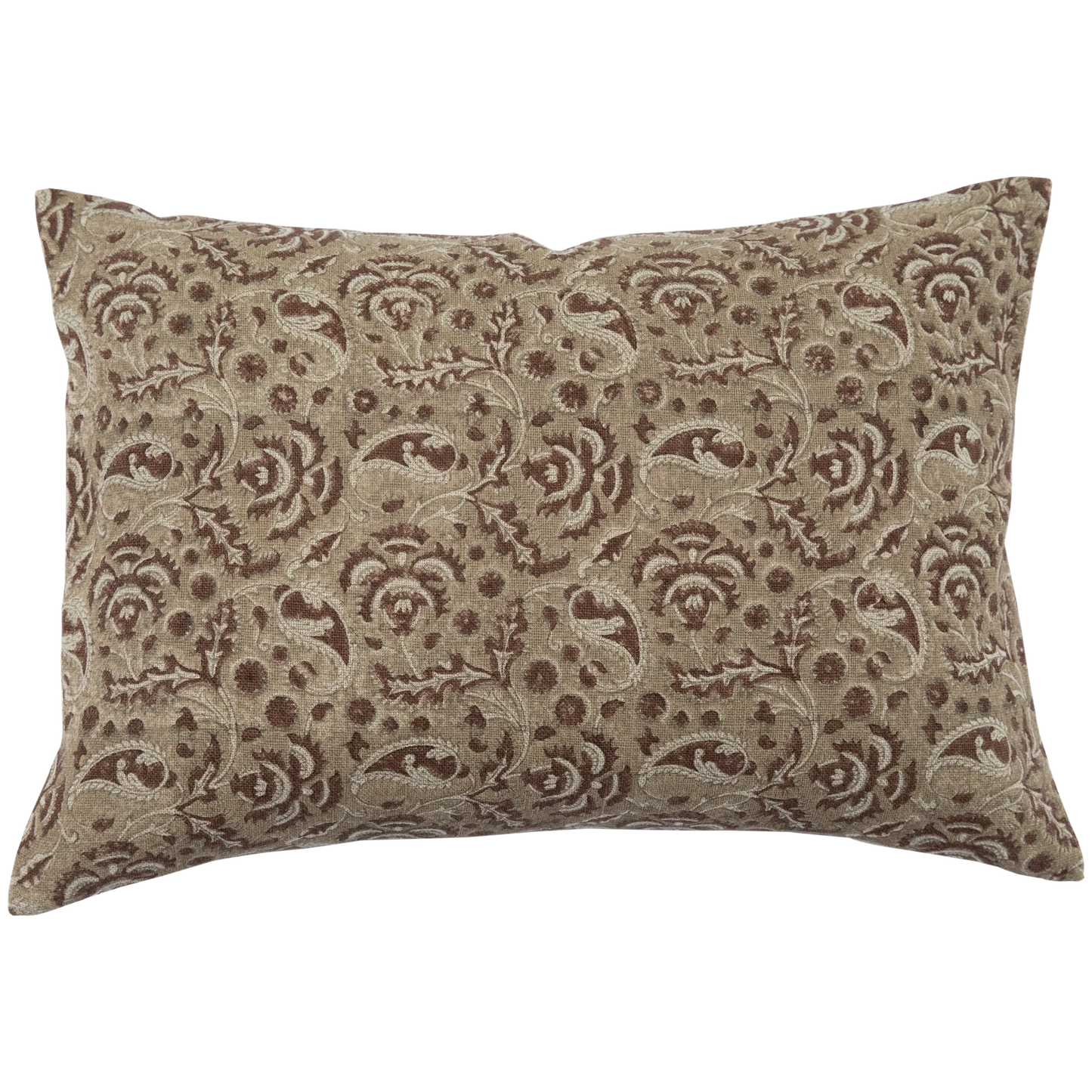 Burlap Paisley Lumbar