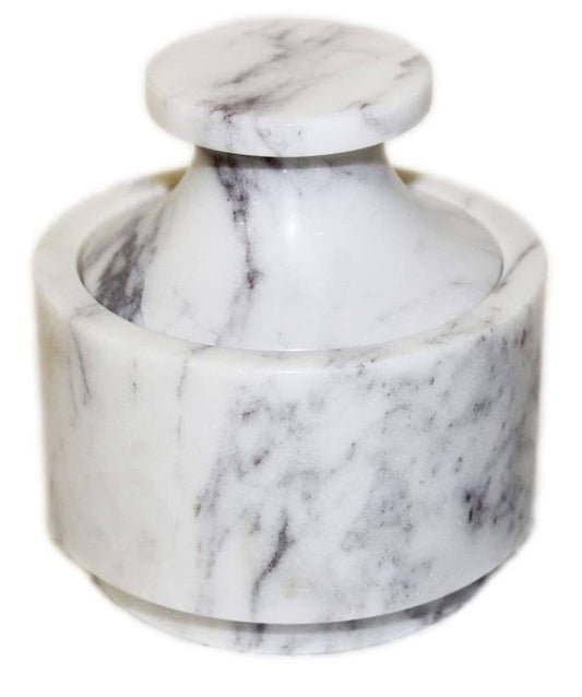 White Marble Cotton Box
