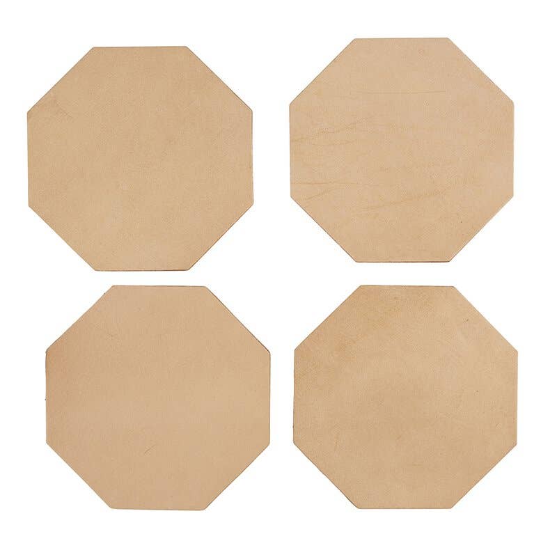 Leather Coaster Set of 4