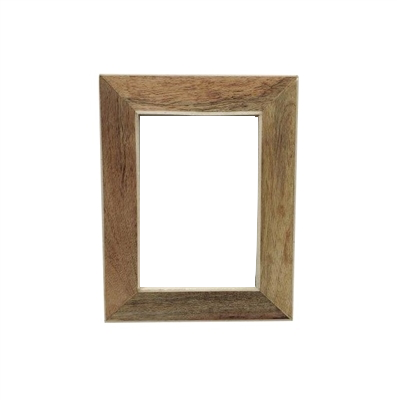 Wood Picture Frame with White Border