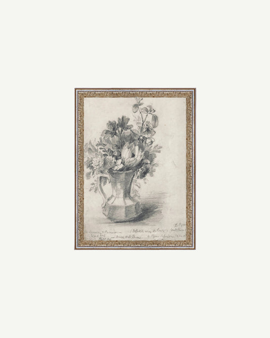 Sketch Flowers in a Pitcher