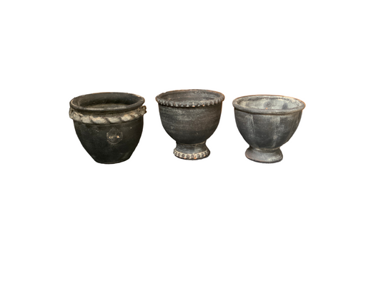 Black Ceramic Pot Set