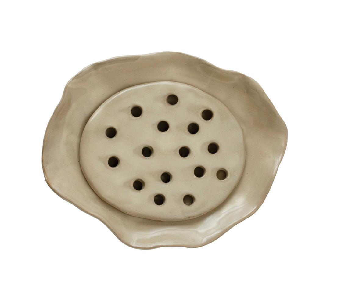Stoneware Soap Dish