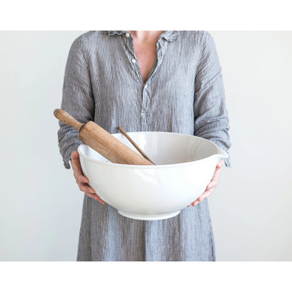 Vintage Batter Bowl - White