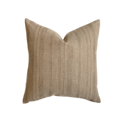 Brown Striped Pillow