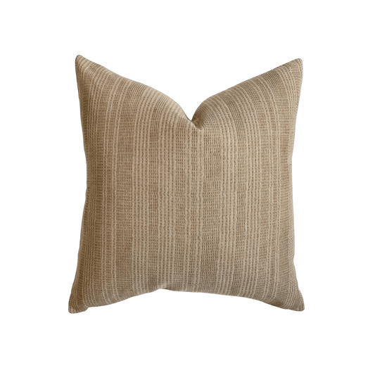 Brown Striped Pillow
