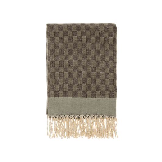 Checkered Jacquard Throw