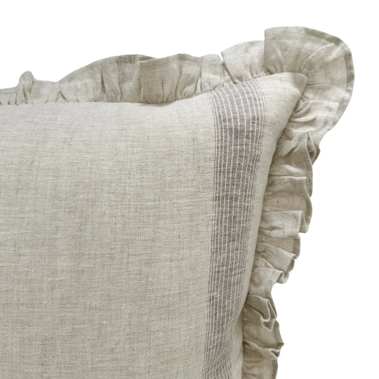 Stripe Ruffle Pillow
