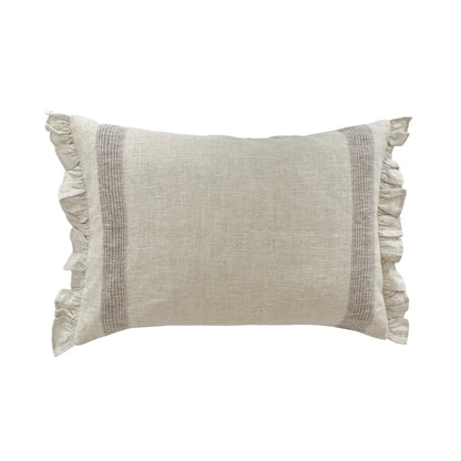 Stripe Ruffle Pillow