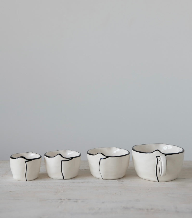 Stoneware Measuring Cups- Set of 4