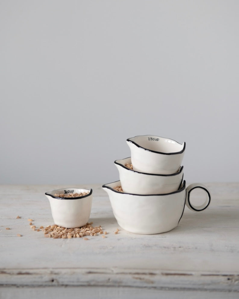 Stoneware Measuring Cups- Set of 4
