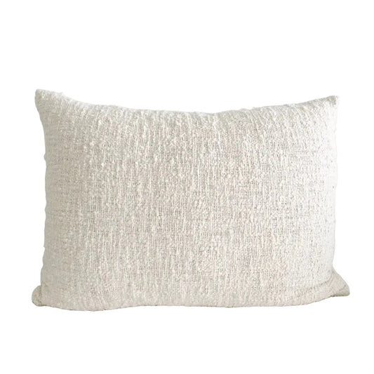 Ivory Boucle Bed Pillow
