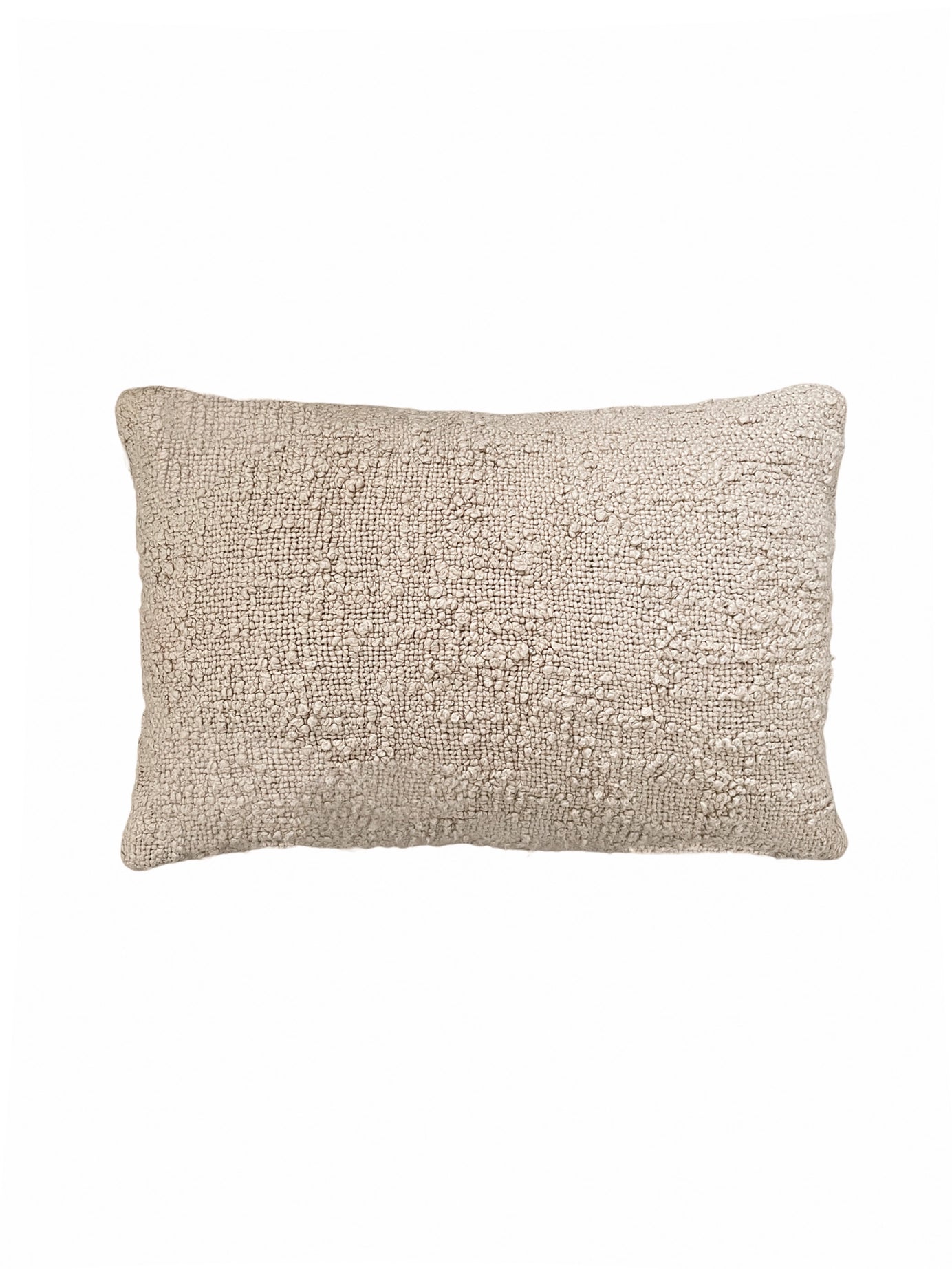 Beige Boucle Pillow
