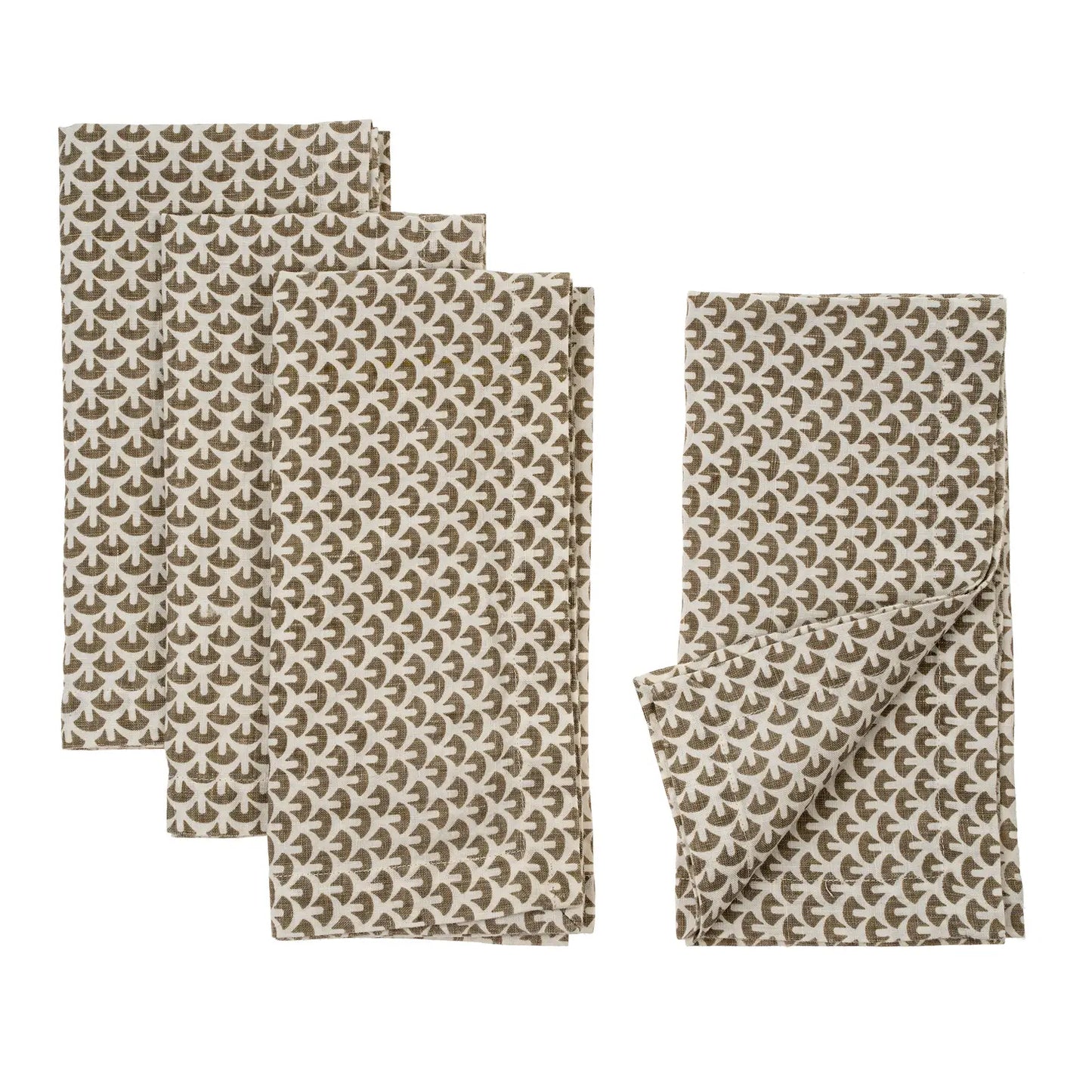Print Linen Napkin Set of 4