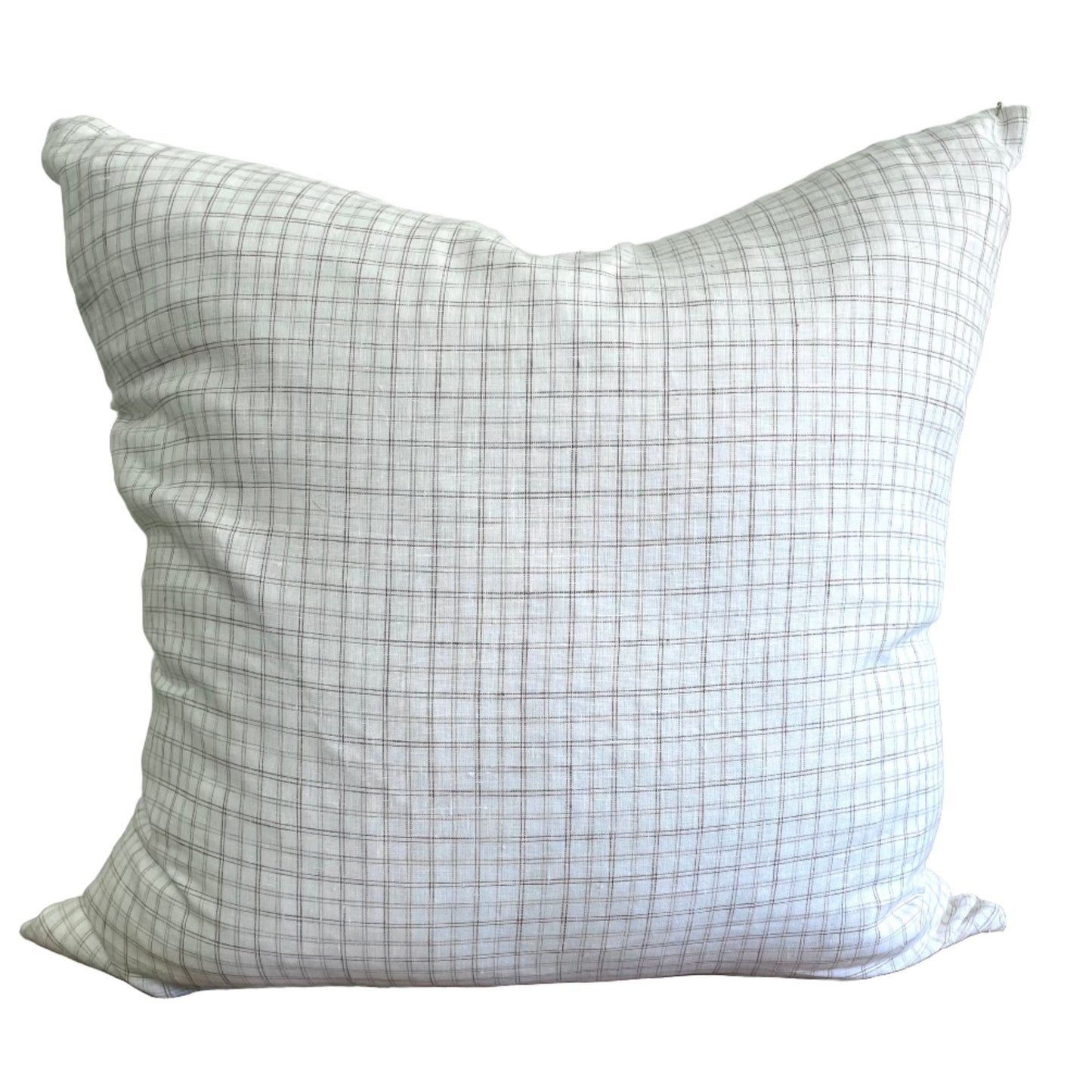 Brown Check Pillow