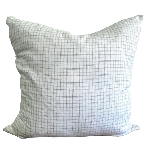 Brown Check Pillow