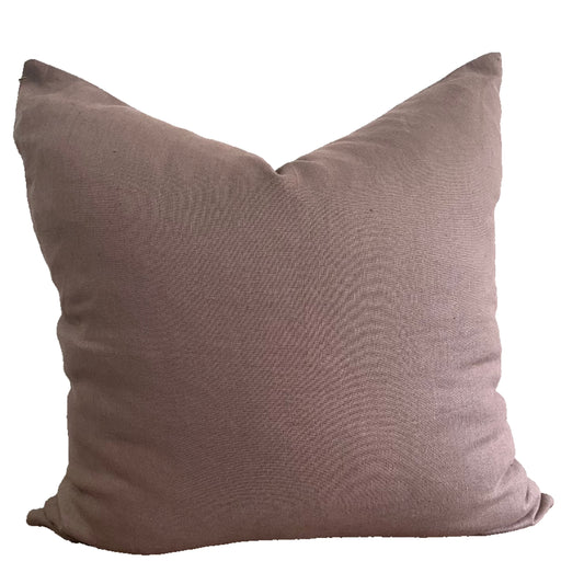 Brown Linen Pillow 22”