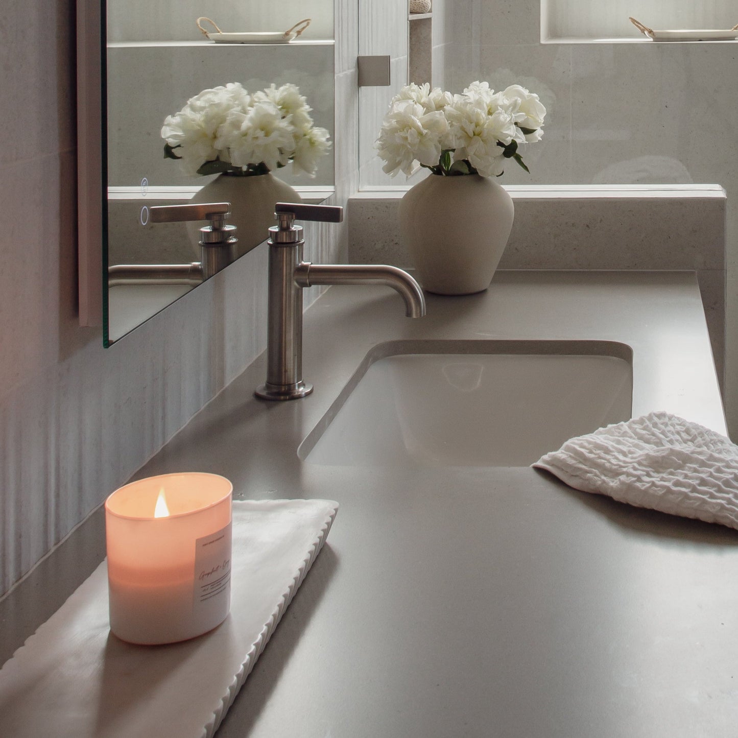 White Marble Vanity Tray
