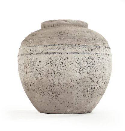 Distressed Grey Wash Jar