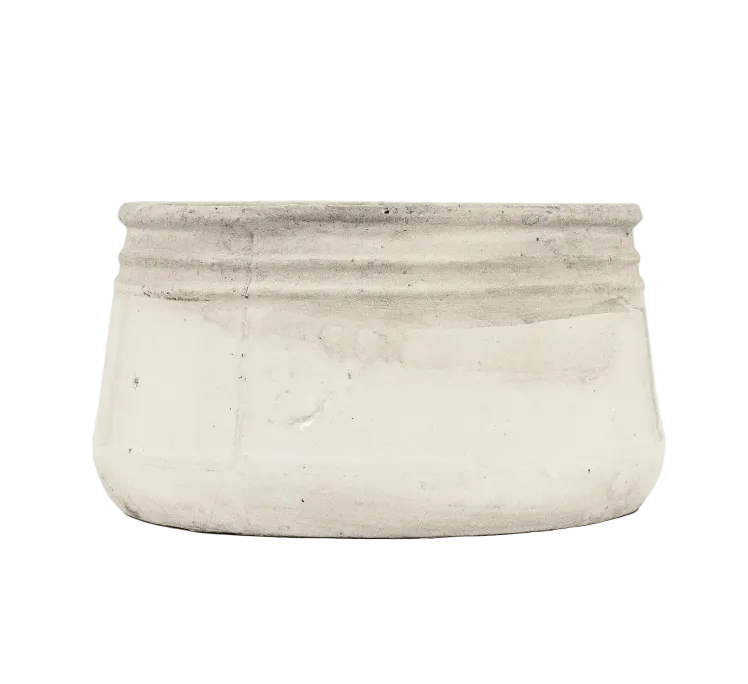 Distressed White Bowl