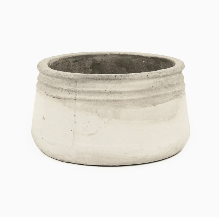 Distressed White Bowl