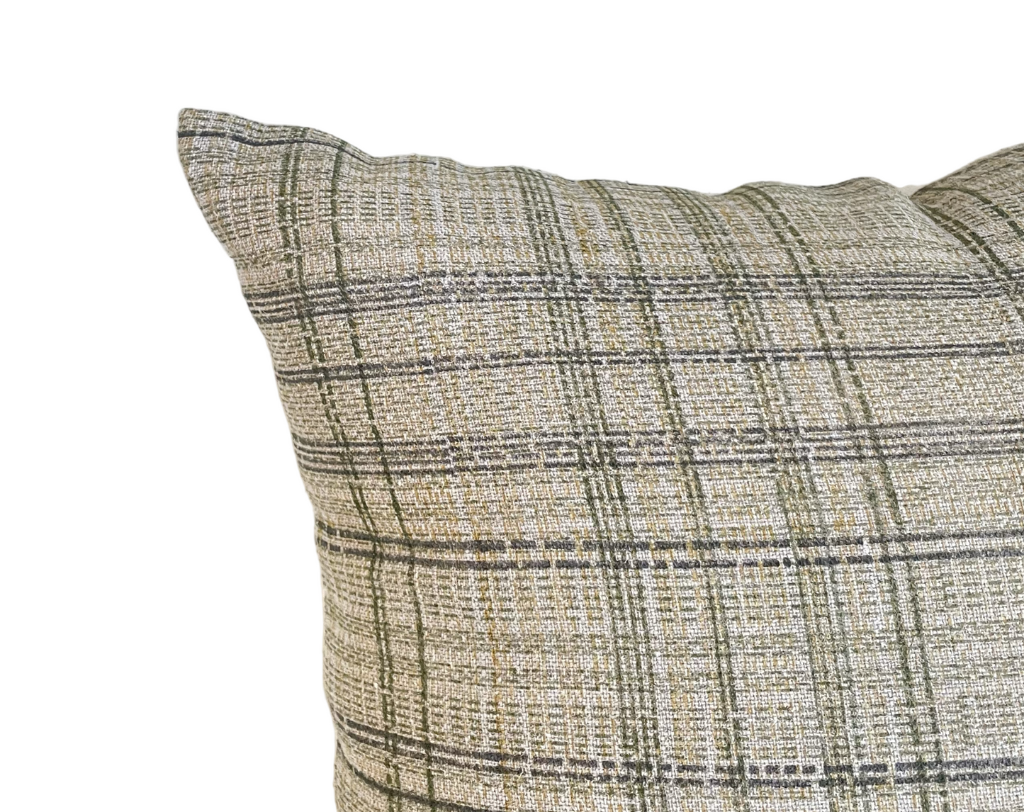 Green Tonal Check Pillow