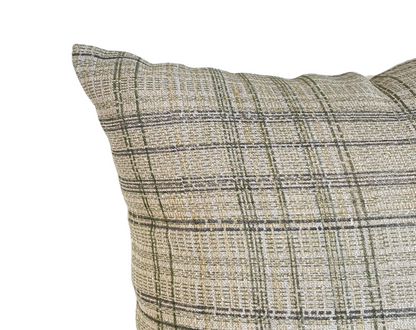 Green Tonal Check Pillow