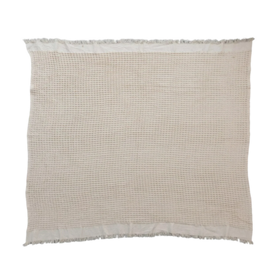 COTTON WAFFLE THROW
