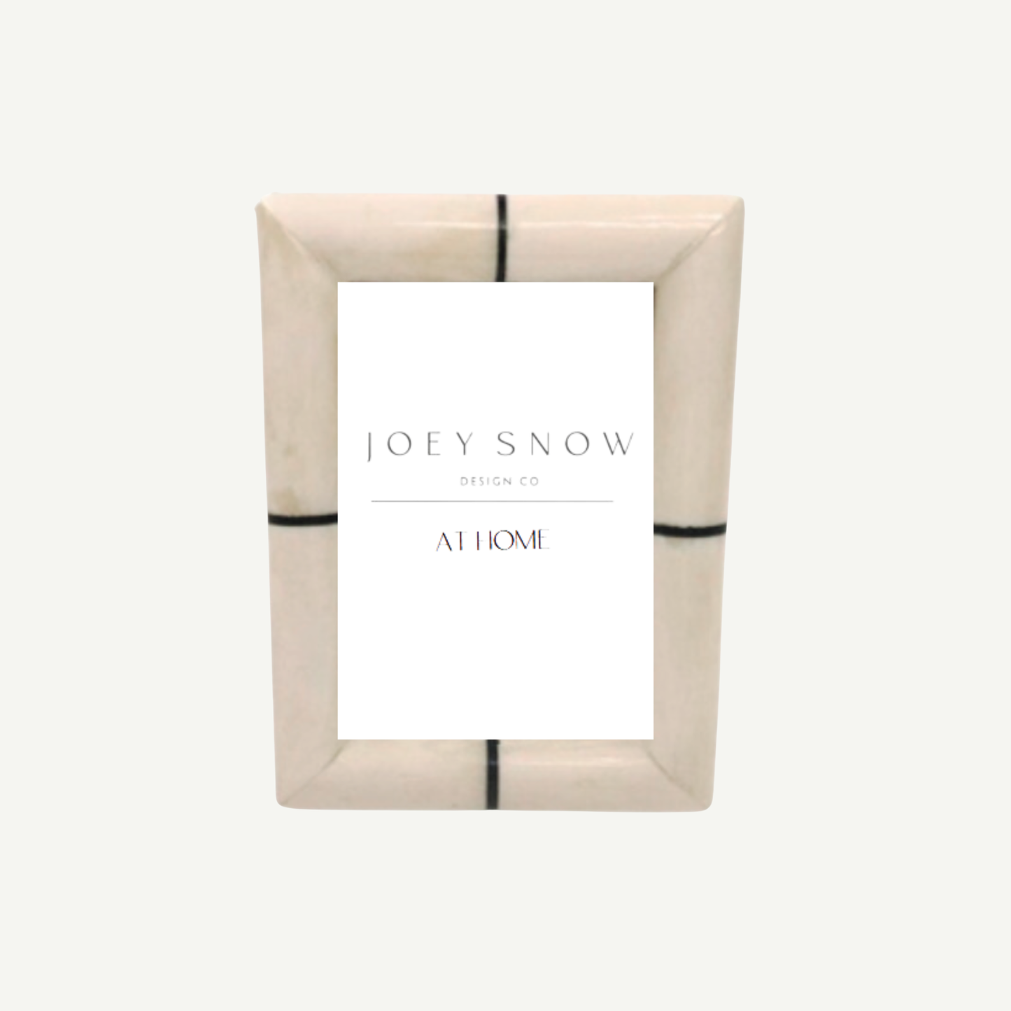 Black & White Stripe Picture Frame