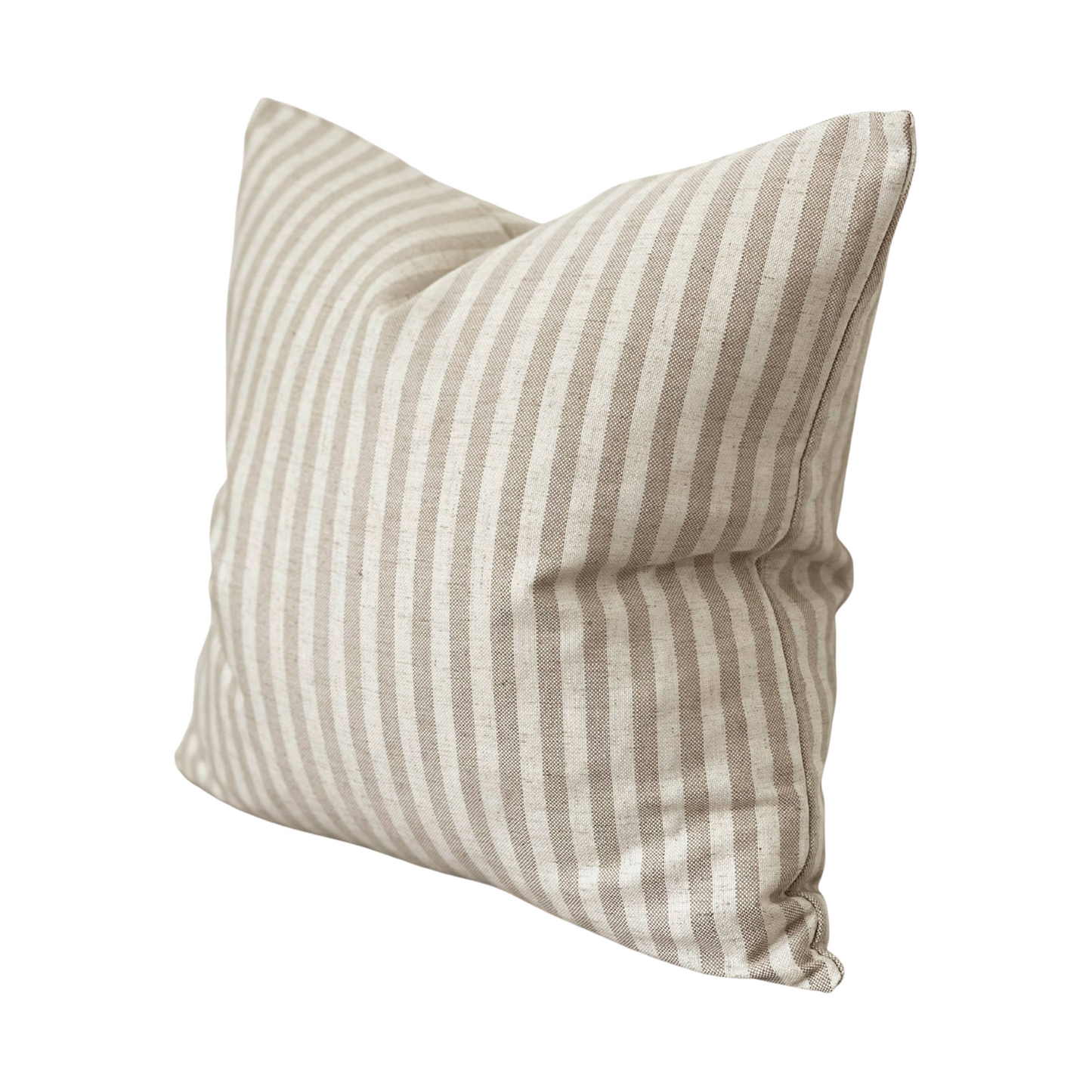 Beige & Cream Stripe Pillow