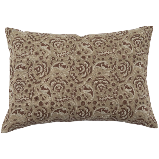Burlap Paisley Lumbar