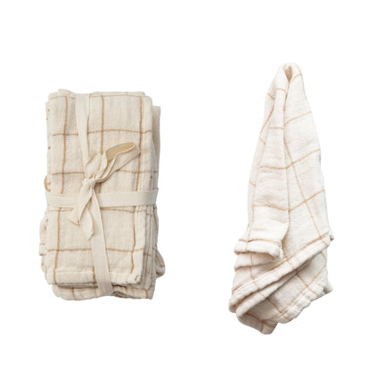 Cotton Tea Towel Set - Natural