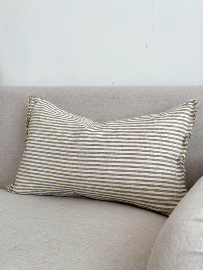 Olive Stripe Pillow