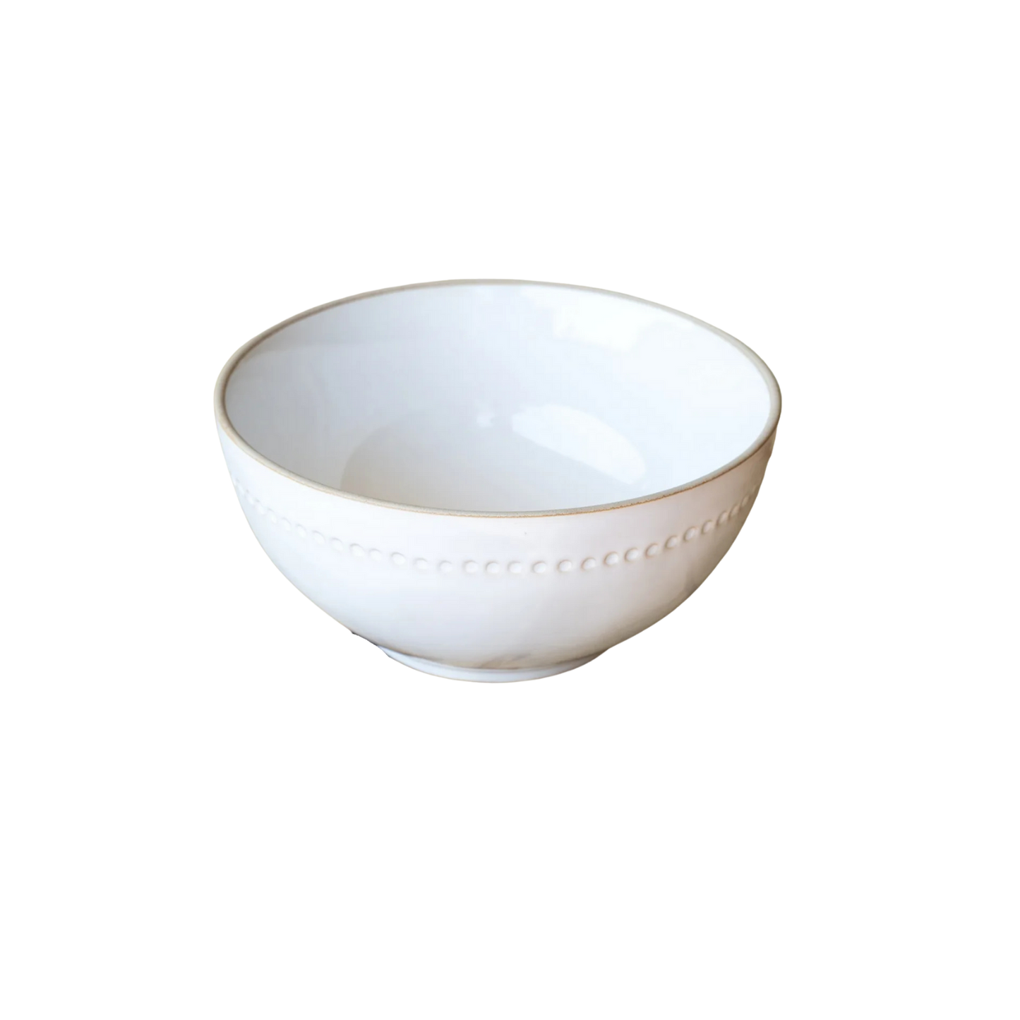 Glazed White Soup Bowl