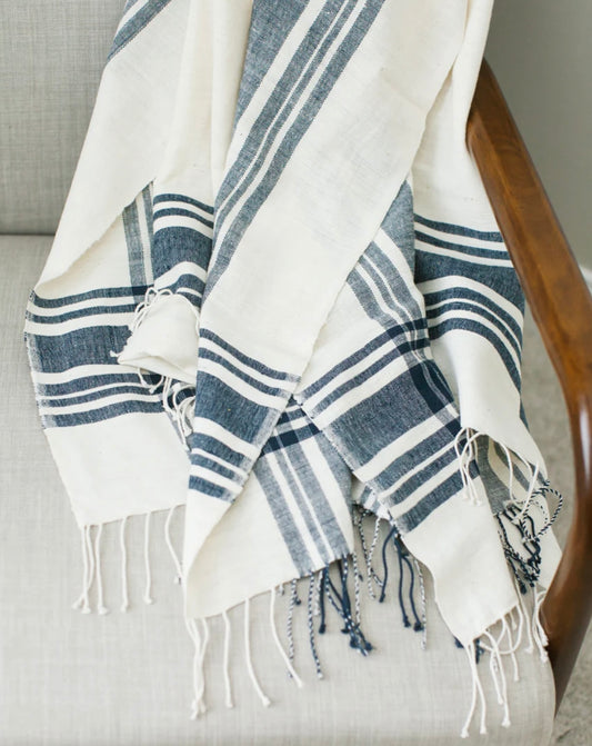 Rylie Throw Blanket Navy