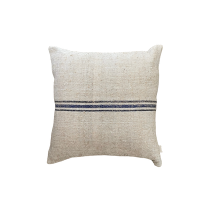 Blue and Black Stripe Pillow