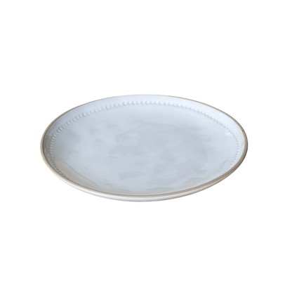 10" Glazed White Dinner Plate