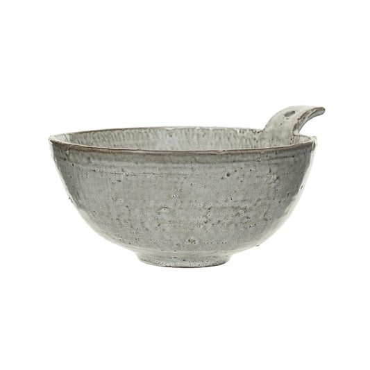 Stoneware Bowl with Handle
